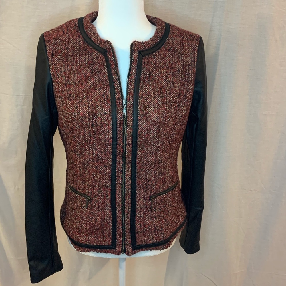 Willi Smith tweed red and black jacket